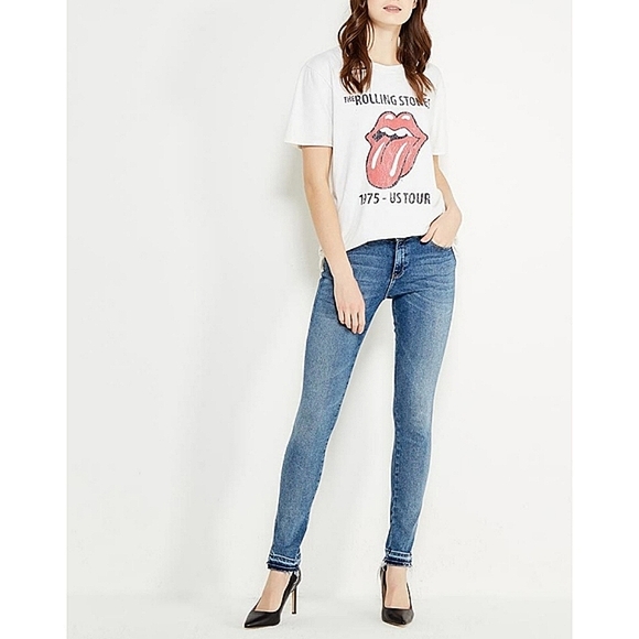 Wrangler Distressed Raw Hem Skinny Jean 30x30 - Picture 5 of 12